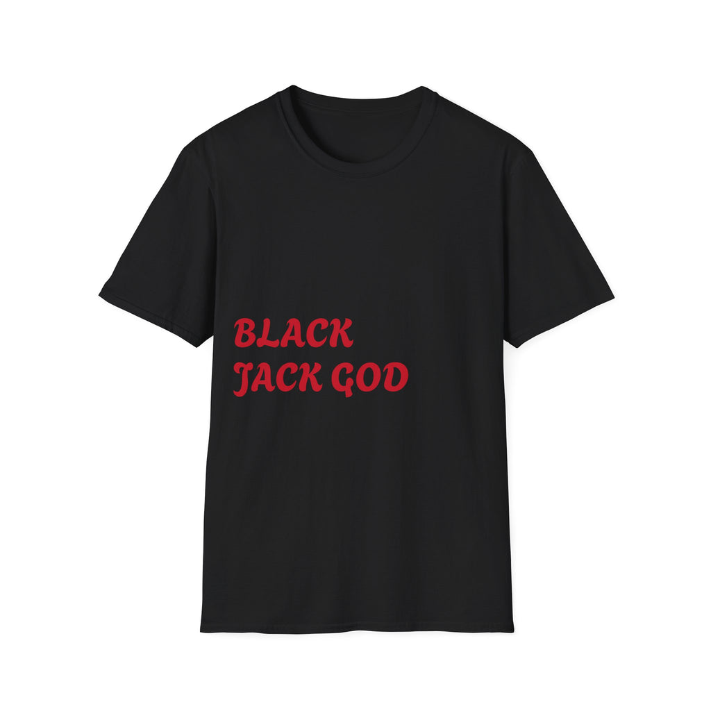 Black Jack God T-Shirt — Casino Cards & Cash Graphic Tee