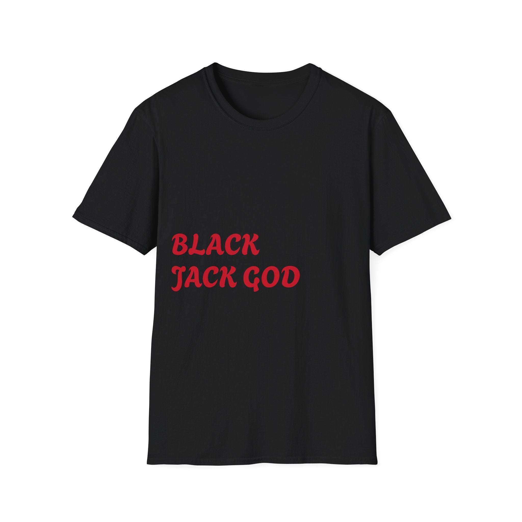 Black Jack God T-Shirt — Casino Cards & Cash Graphic Tee