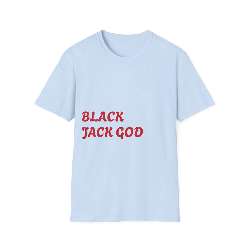 Black Jack God T-Shirt — Casino Cards & Cash Graphic Tee