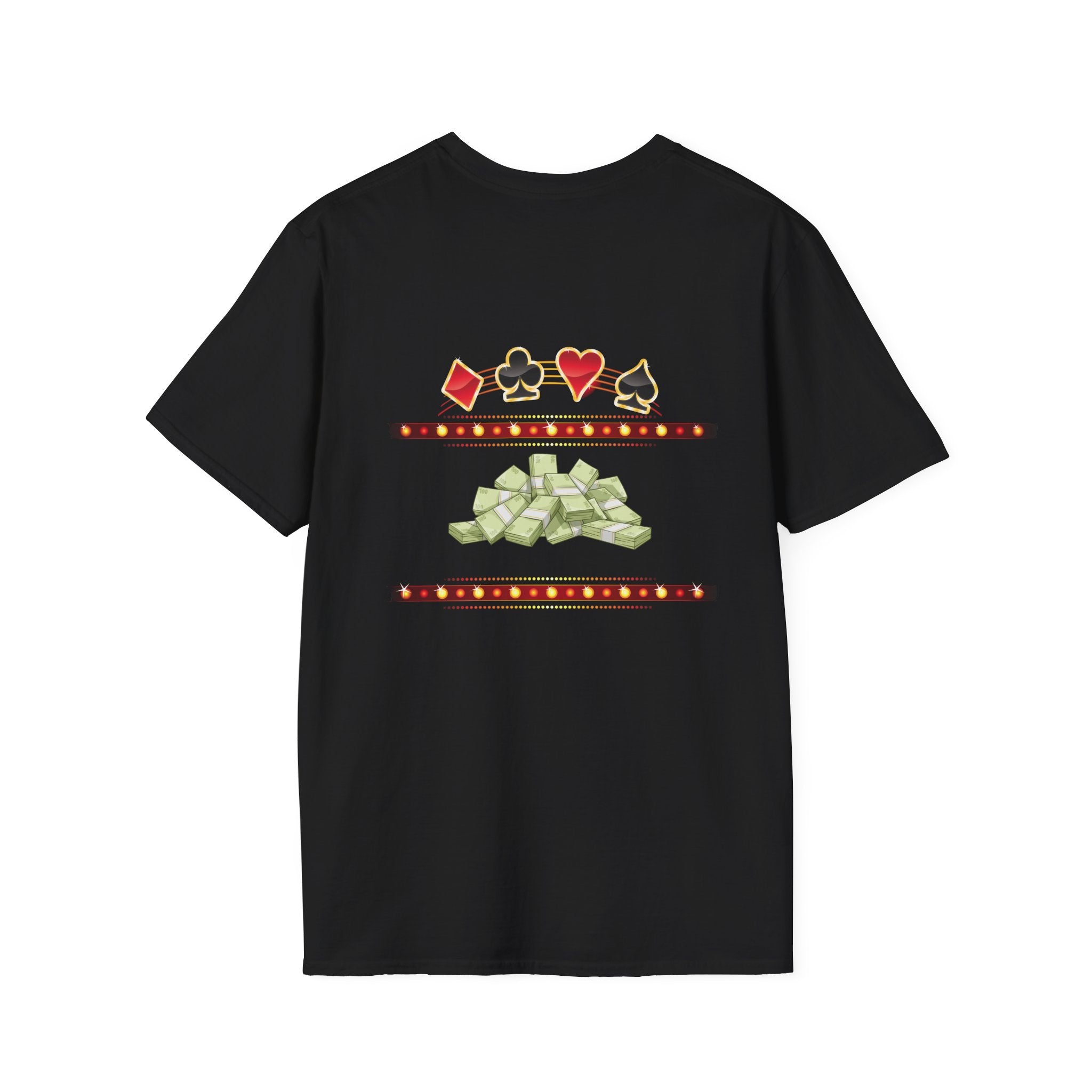 Black Jack God T-Shirt — Casino Cards & Cash Graphic Tee